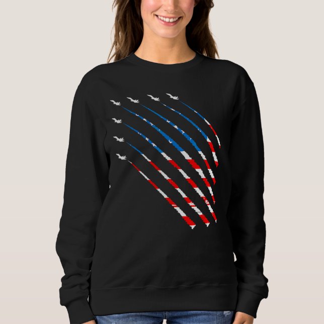 Sweatshirt 4th Of July Patriotic  For Mem USA Fireworks (Devant)