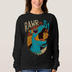 Sweatshirt 51e anniversaire Dinosaur 51 ans Dinosaure