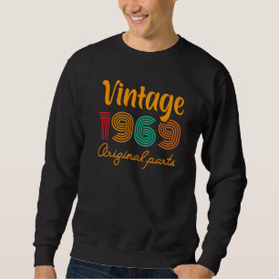 Sweatshirt 53e anniversaire Vintage 1969 Année Anniversaire 1