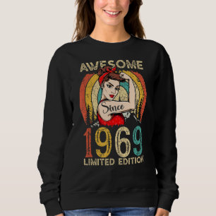 Sweatshirt 53ème anniversaire vintage pour les femmes stupéfi