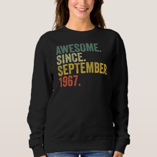Sweatshirt 55e anniversaire stupéfiant depuis septembre 1967 
