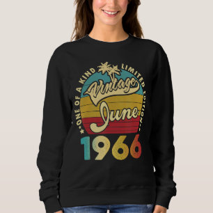 Sweatshirt 56 Anniversaire Awesome depuis Juin 1966 56e