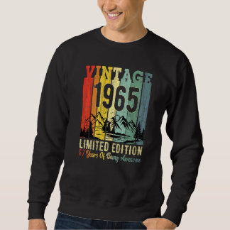 Sweatshirt 57e fête d'anniversaire 57 ans Awesome 1965