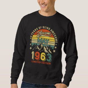 Sweatshirt 59e anniversaire 59 ans stupéfiant depuis mai 1963