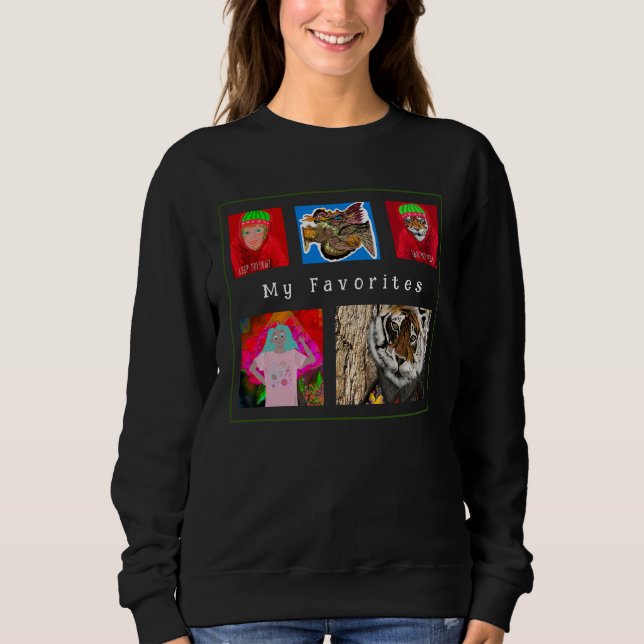 Sweatshirt 5 Modèles photo : "Mes Favoris" Utilisez Vos Photo (Devant)