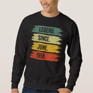 Sweatshirt 63ème Anniversaire Des Légendes Vintages Rétro Son