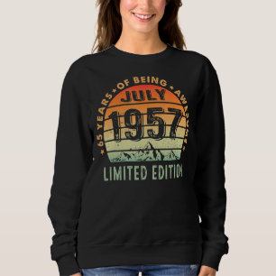 Sweatshirt 65 ans Awesome depuis juillet 1957 65e anniversair