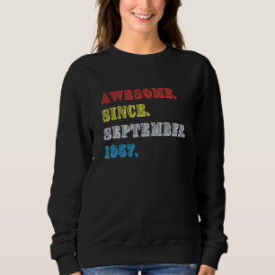 Sweatshirt 65 Ans Septembre 1957 65e Anniversaire