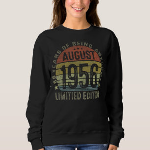 Sweatshirt 65 ans Vieux août 1957 Édition 65e anniversaire