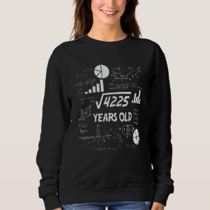 Sweatshirt 65 Years Old Bday Math Teacher 65th Birthday Gift
