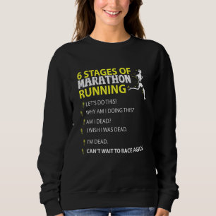 Sweatshirt 6 Étapes De Marathon Courir Permet De Faire Cette 