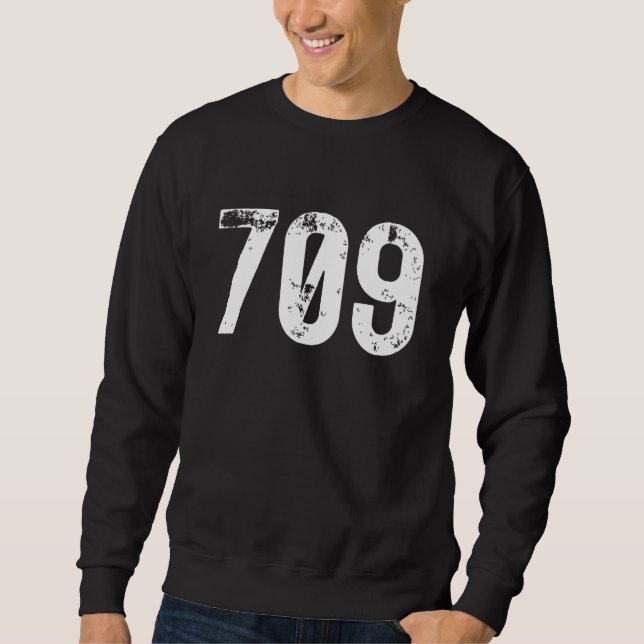 Sweatshirt 709 Area Code Newfoundland Labrador Mobile Area Co (Devant)