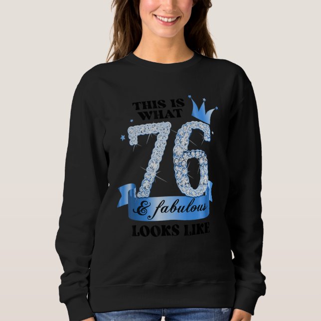 Sweatshirt 76 & Fabulous I Blue White Party Group Candid Phot (Devant)