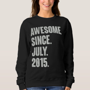 Sweatshirt 7 Ans 7ème anniversaire Awesome depuis Juillet 201