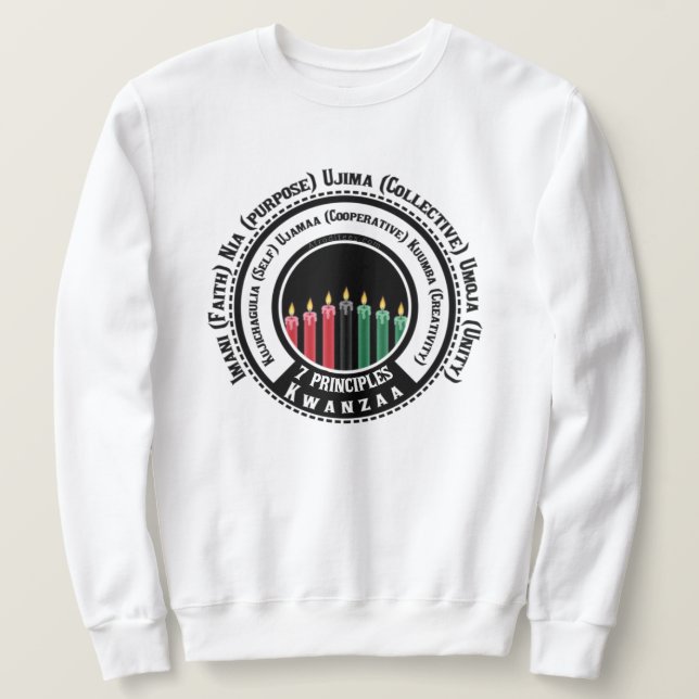 Sweatshirt 7 Principes De Kwanzaa (Design devant)