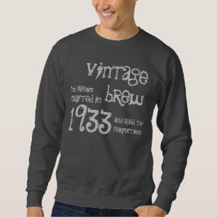 Sweatshirt 80e cadeau d'anniversaire 1933 Nom Vintage de la r