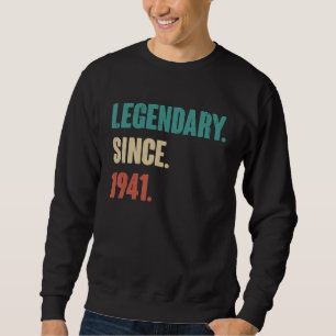 Sweatshirt 82 Ans Vintage 1941 Anniversaire 82ème Décoration