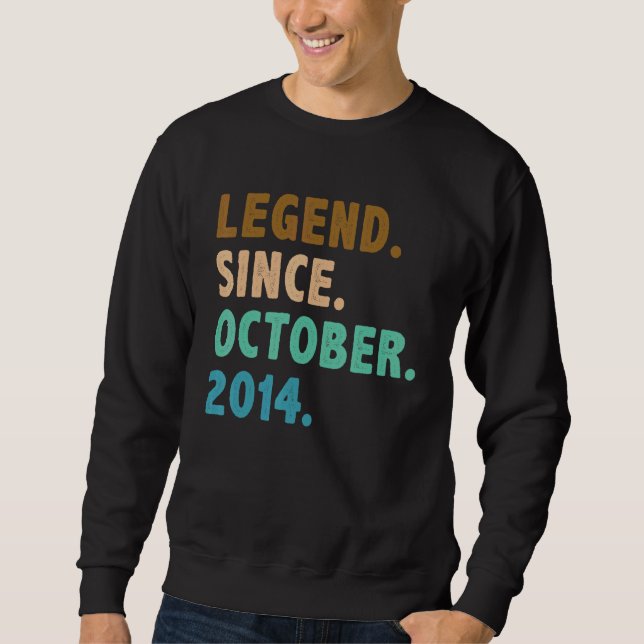 Sweatshirt 8 Ancienne légende depuis octobre 2014 8e annivers (Devant)