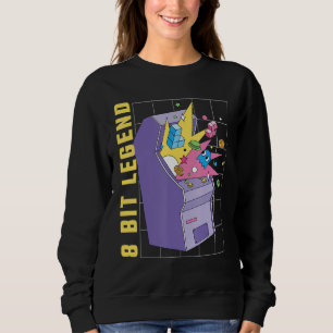 Sweatshirt 8 Bit Legend Jeu Arcade Machine Bit Concsole Vi
