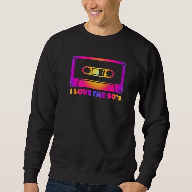 Sweatshirt 90s Fun Cassette Pop Graphic Pour Hipsters Retro H (Devant)