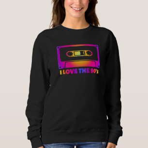 Sweatshirt 90s Fun Cassette Pop Graphic Pour Hipsters Retro H