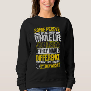 Sweatshirt 911 Agent d'expédition d'urgence du répartiteur La