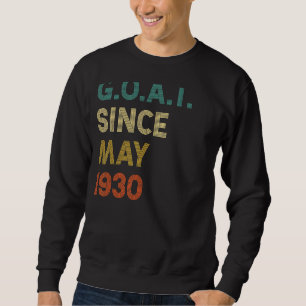 Sweatshirt 92e anniversaire 92 ans chèvre depuis mai 1930