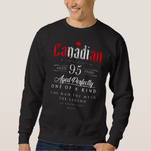 Sweatshirt 95e anniversaire Canadien Âge de 95 ans Né en C