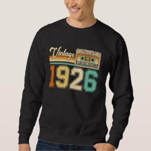 Sweatshirt 98 ans 1926 Vintage 98e anniversaire Hommes Femmes