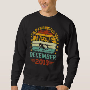 Sweatshirt 9 Ancien Awesome depuis Décembre 2013 9e Naissance
