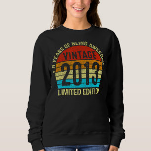 Sweatshirt 9 ans Vintage 2013 9e anniversaire