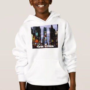 Sweatshirt à capuchon de Times Square d'enfant de