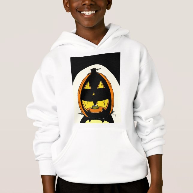 Sweatshirt à capuchon Jack o' Lantern (Devant)