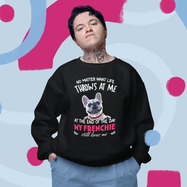 Sweatshirt A La Fin, Mon Français M'Aime Toujours Amoureux de (Créateur téléchargé)