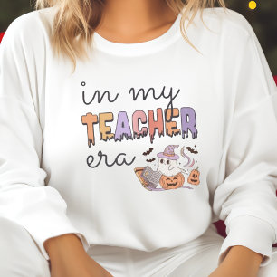 Sweatshirt À l'ère de mon professeur Halloween Boo Ghost ense