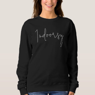Sweatshirt à manches longues de script intérieur