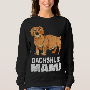 Sweatshirt À poils durs Dachshund Mama Dachshund Maman