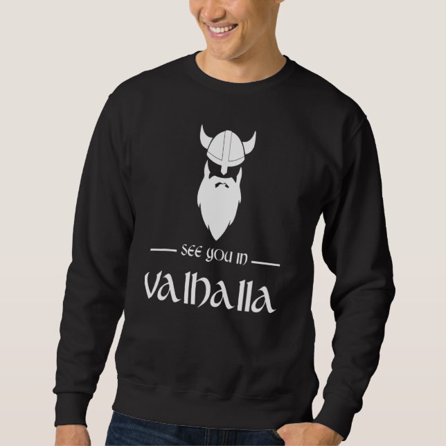 Sweatshirt À Valhalla Viking Norse (Devant)