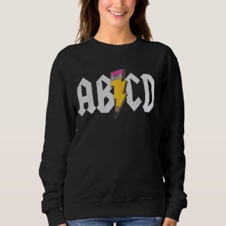 Sweatshirt ABCD Lightning Anglais Enseignant ABC Humour d'app