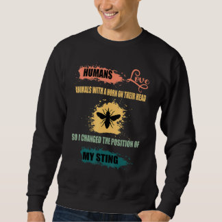 Sweatshirt Abeille Corn Bee Apiologiste Retro Beekeep