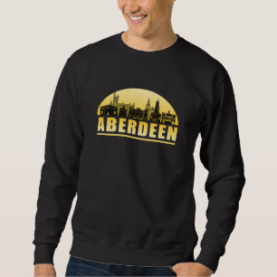 Sweatshirt Aberdeen City Cityscape Skyline Drôle idée cadeau