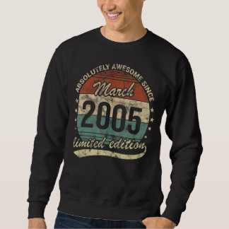 Sweatshirt Absolument Génial Depuis Mars 2005 Homme Femme Bir