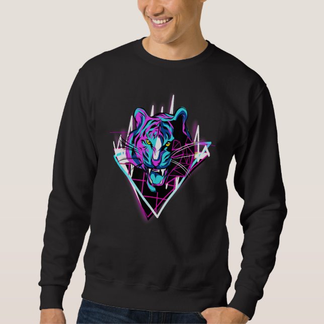 Sweatshirt Abstract Tiger (Devant)