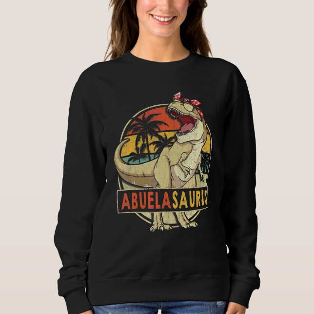 Sweatshirt Abuélasaurus Retro T Rex Dinosaur Abuela Famille M (Devant)