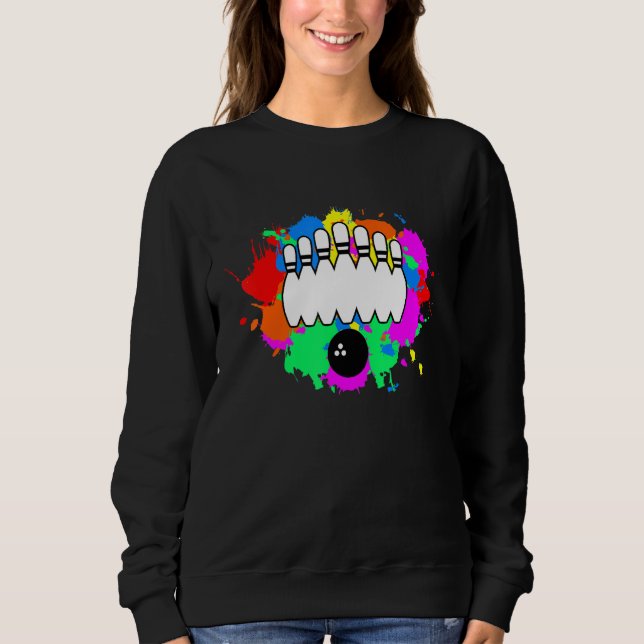 Sweatshirt Accessoires De Bowling Bowlers Bowling Graphic Pou (Devant)