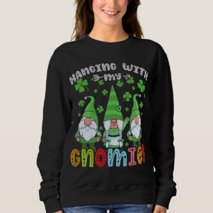 Sweatshirt Accrocher Avec Mes Gnomies Père Noël Gnomes Léger