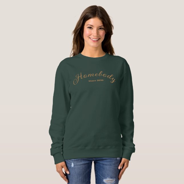 Sweatshirt Accueil Depuis 2020 Doux Cosy Sweater Travail De M (Devant entier)