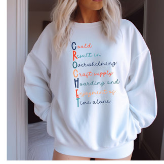 Sweatshirt Acrostique Crochet Lover
