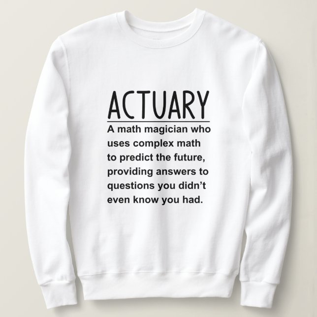 Sweatshirt Actuaire (Design devant)
