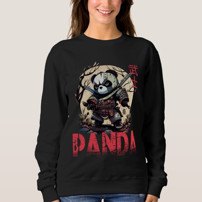 Sweatshirt Add Samurai Panda to Japanese Art  1 (Devant)